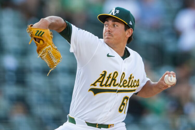 Gage Jump spins gem and A's score 5 in 1st to beat Angels 5-0 after Trout lands on injured list